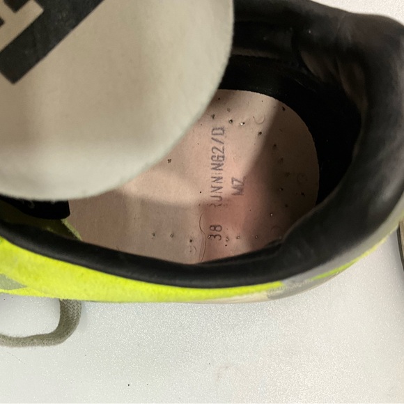 Rare Golden Goose Lime Green Dad Star Sneakers Size 38 - Picture 8 of 10